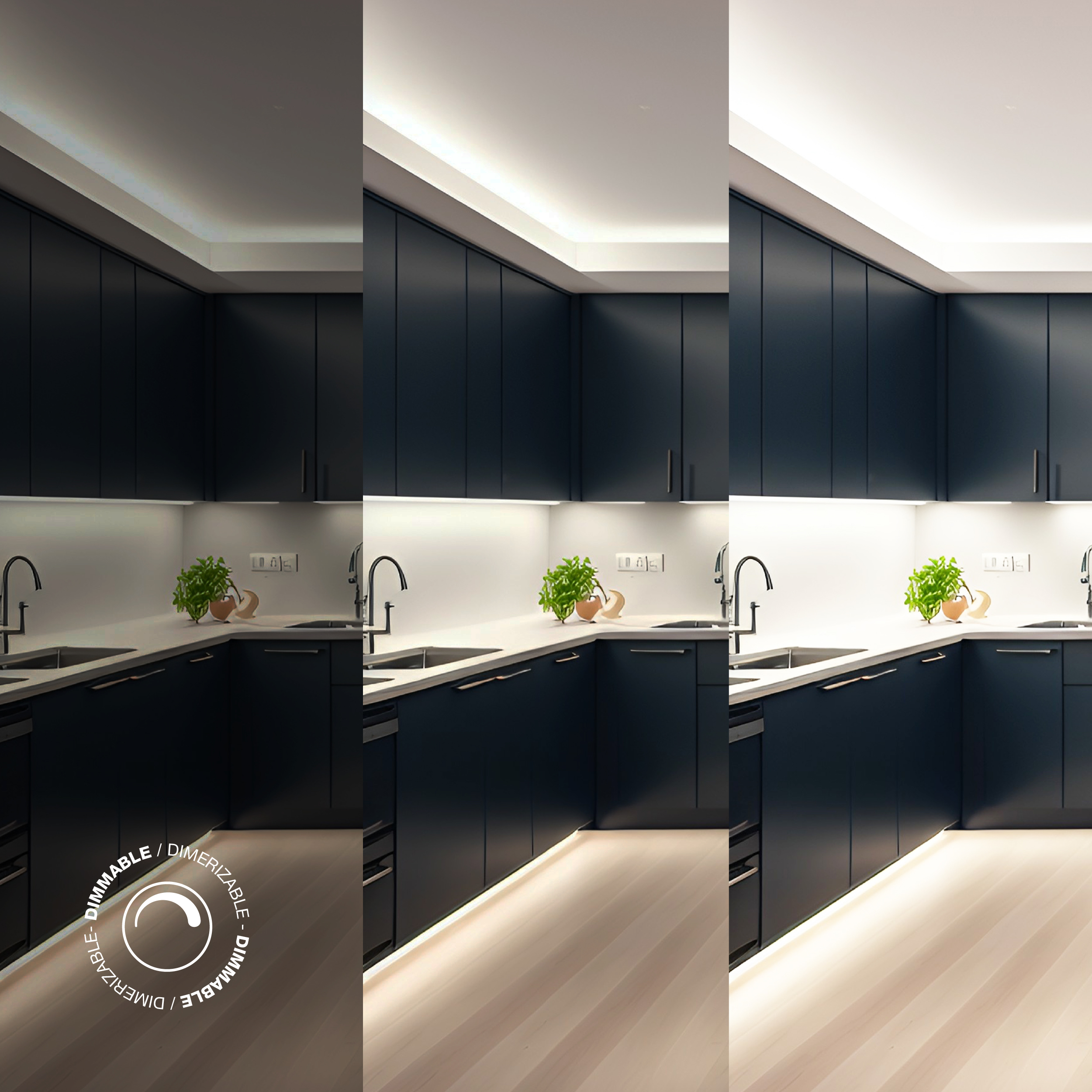 Tira LED COB 24V 40W/m Blanco Neutro 4200lm/m 1600 LEDs/m, 30mm PCB IP33 x5m 