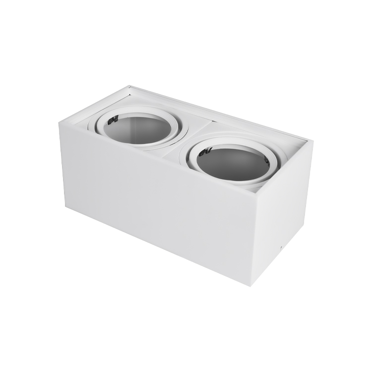 Luminaria BOX II de Aplicar Blanco de 30x16x14cm, para 2 Lámparas AR111