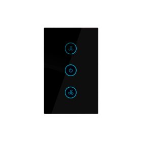 Tecla Smart WiFi Switch de Ventilador Negro