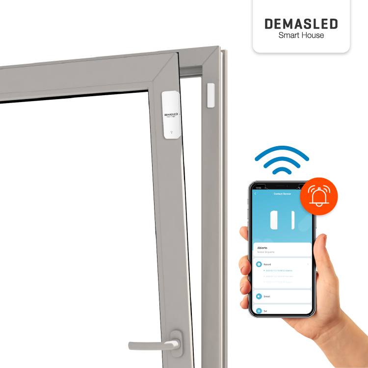 Sensor Smart WiFi Magnético de Apertura 2.4GHz