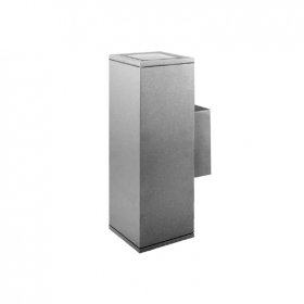 Aplique de Pared Bidireccional para Lámparas GU10 Gris Oscuro 26×15cm