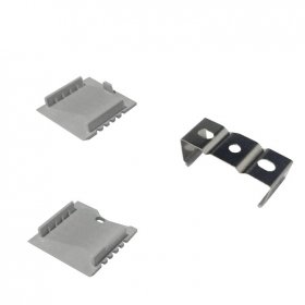 Kit de 2 tapas y 2 clips para perfil de aluminio, PER-20-2M