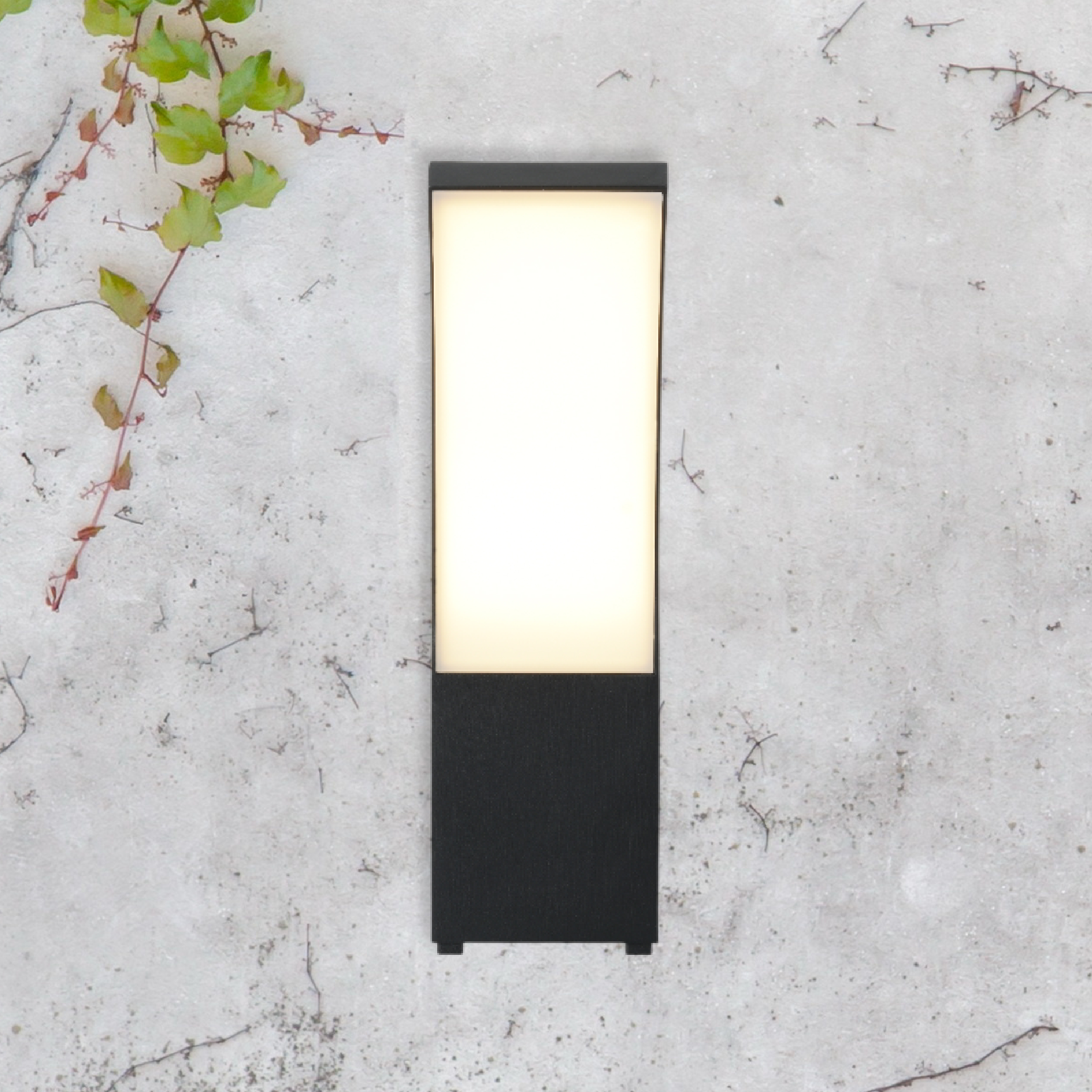Aplique LED Exterior de Pared Curvo 12W IP65 Negro 24×16cm 220V Blanco Neutro