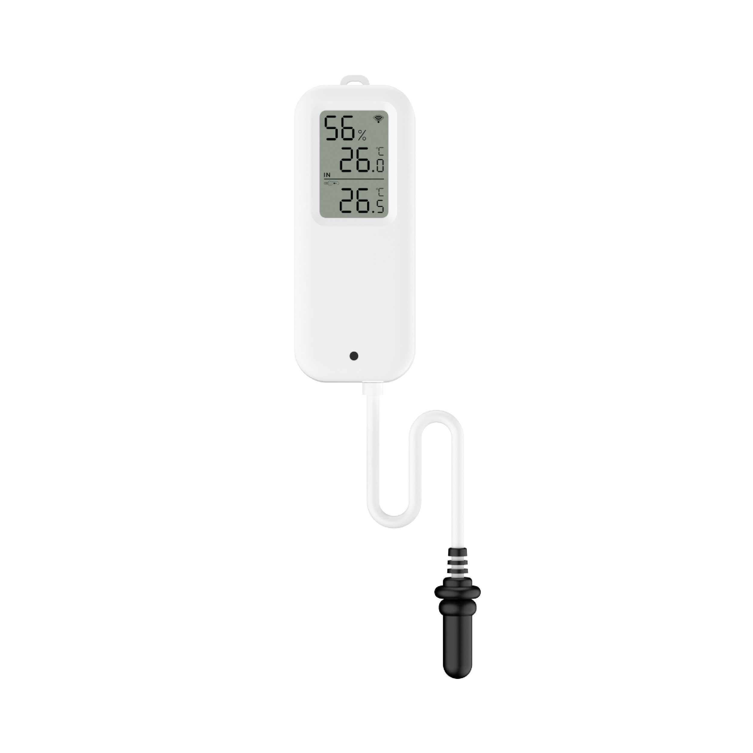 Medidor Smart WiFi de Temperatura y Humedad con Doble Sensor