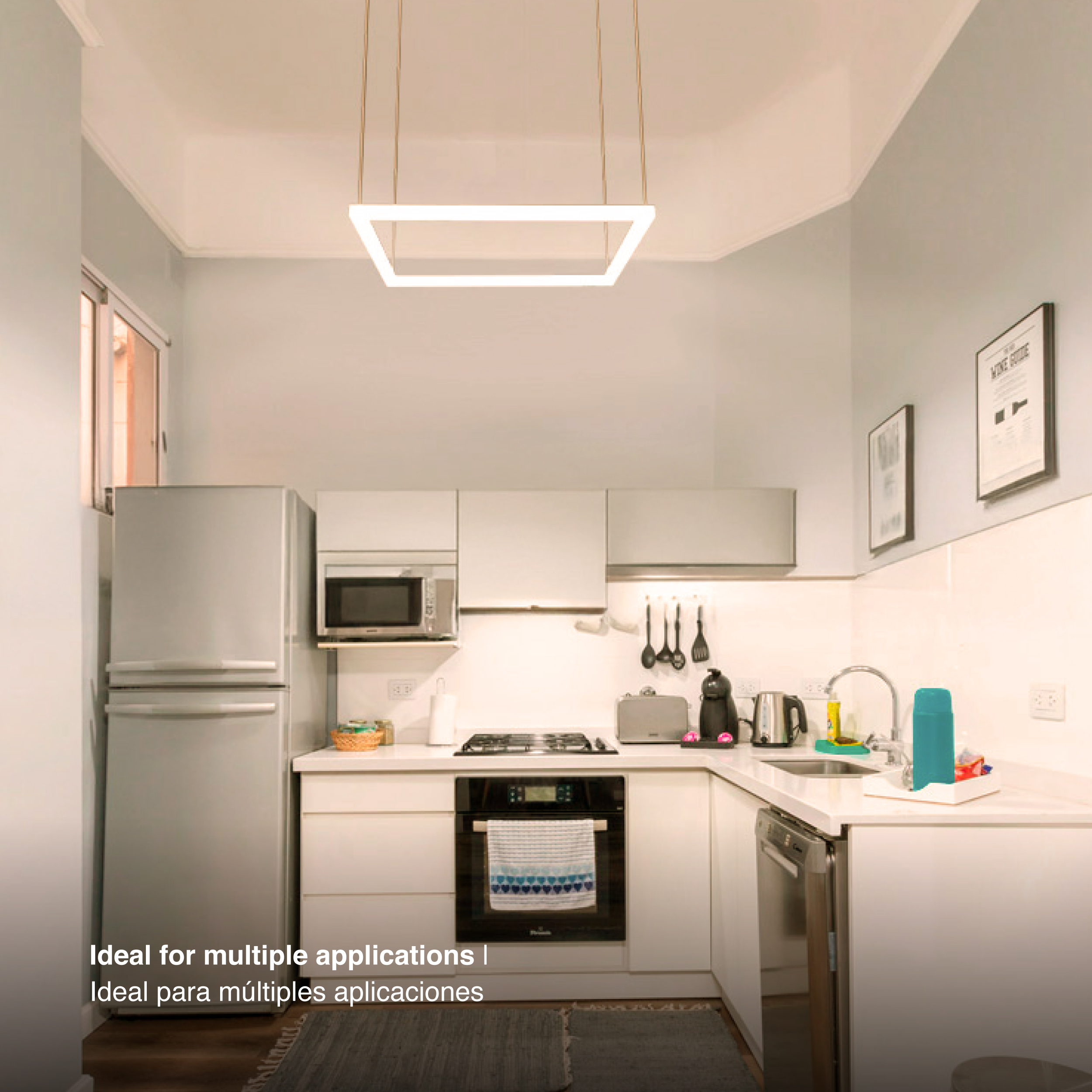 Marco Luminoso LED de 60x60cm 36W 4.000lm blanco Cálido 3000K