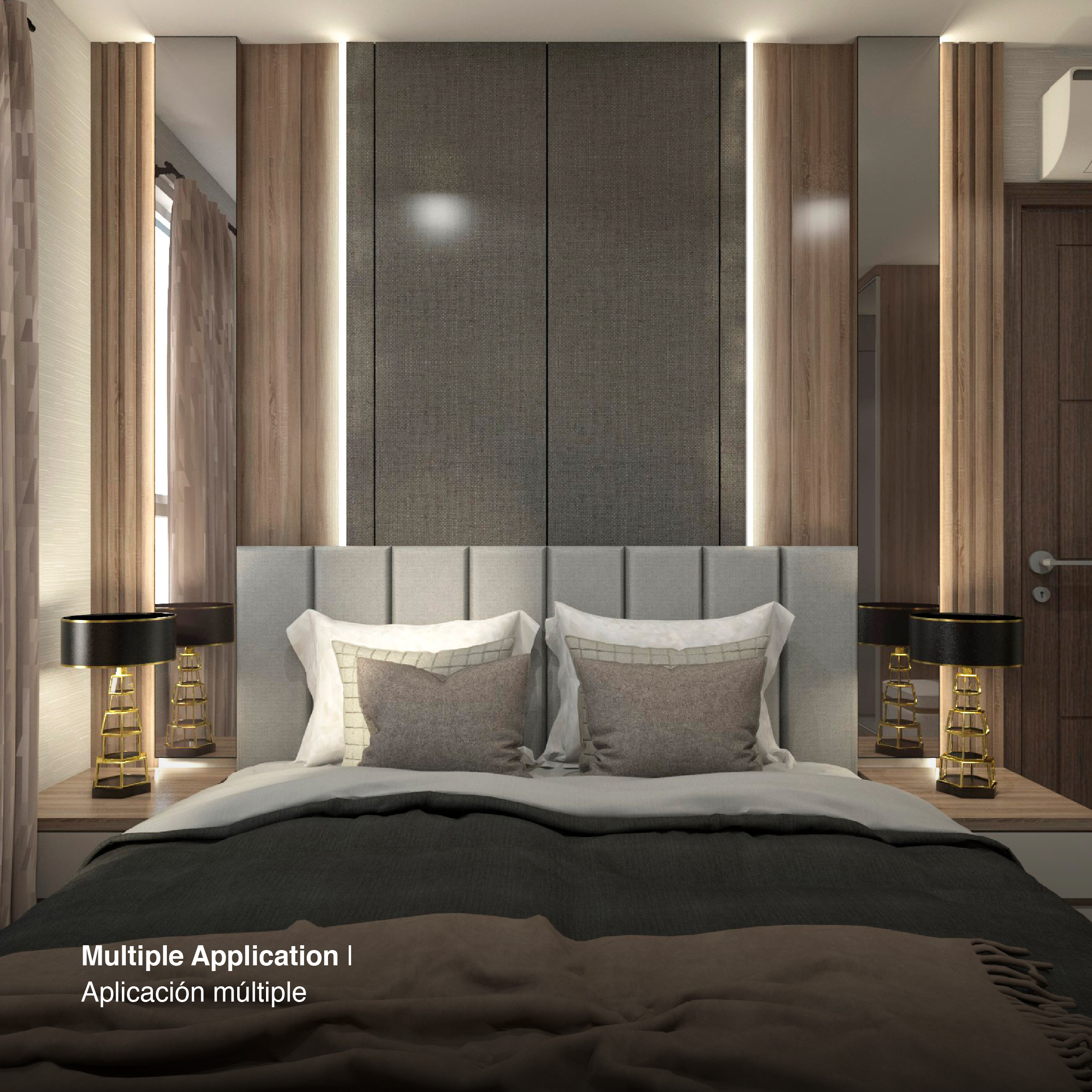 Perfil de Aluminio con Ala de Embutir 35x15mm Anodizado, Cover Opal Blanco x2m