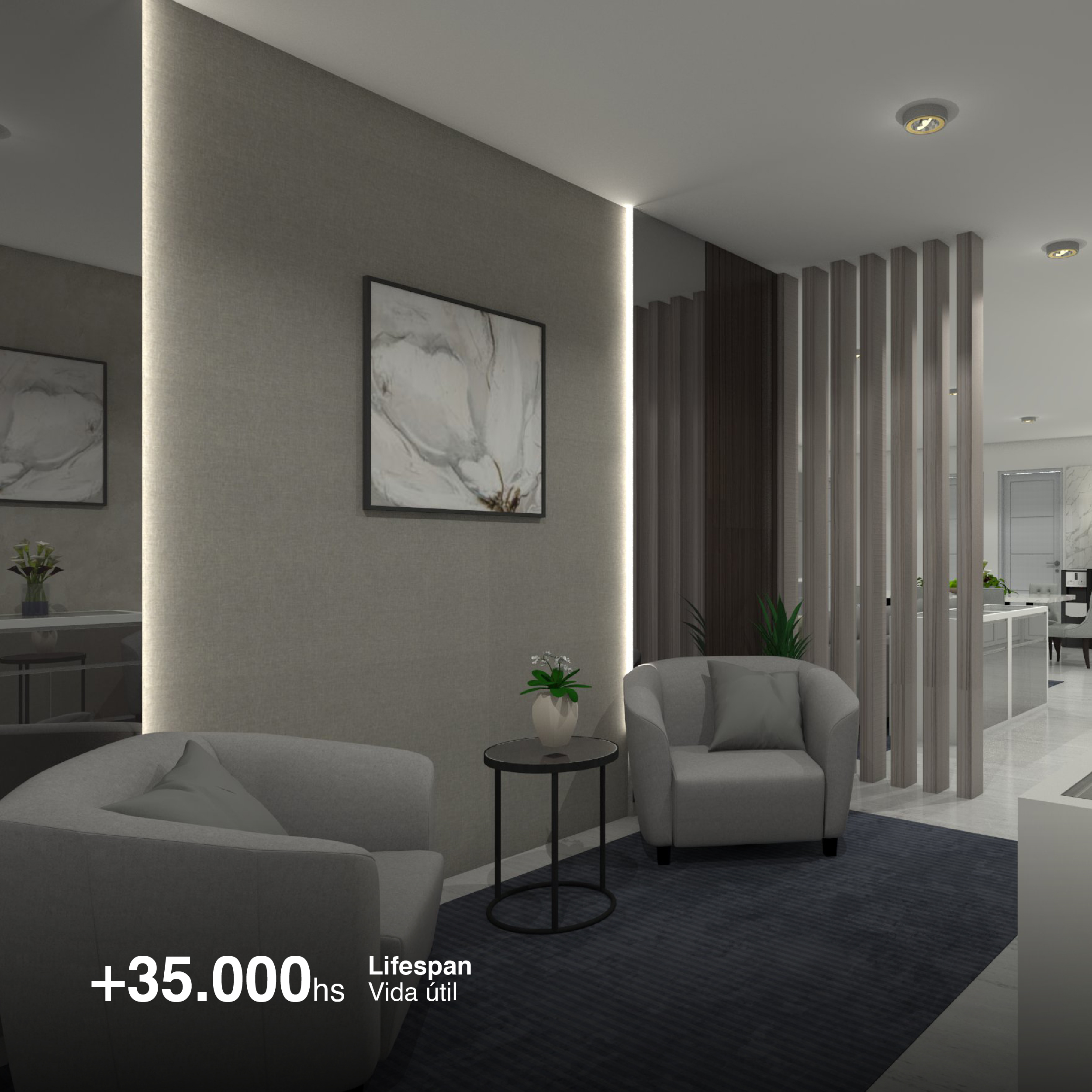 Tira LED COB 24V 40W/m Blanco Neutro 4800lm/m 1600 LEDs/m, 30mm PCB IP33 x5m 