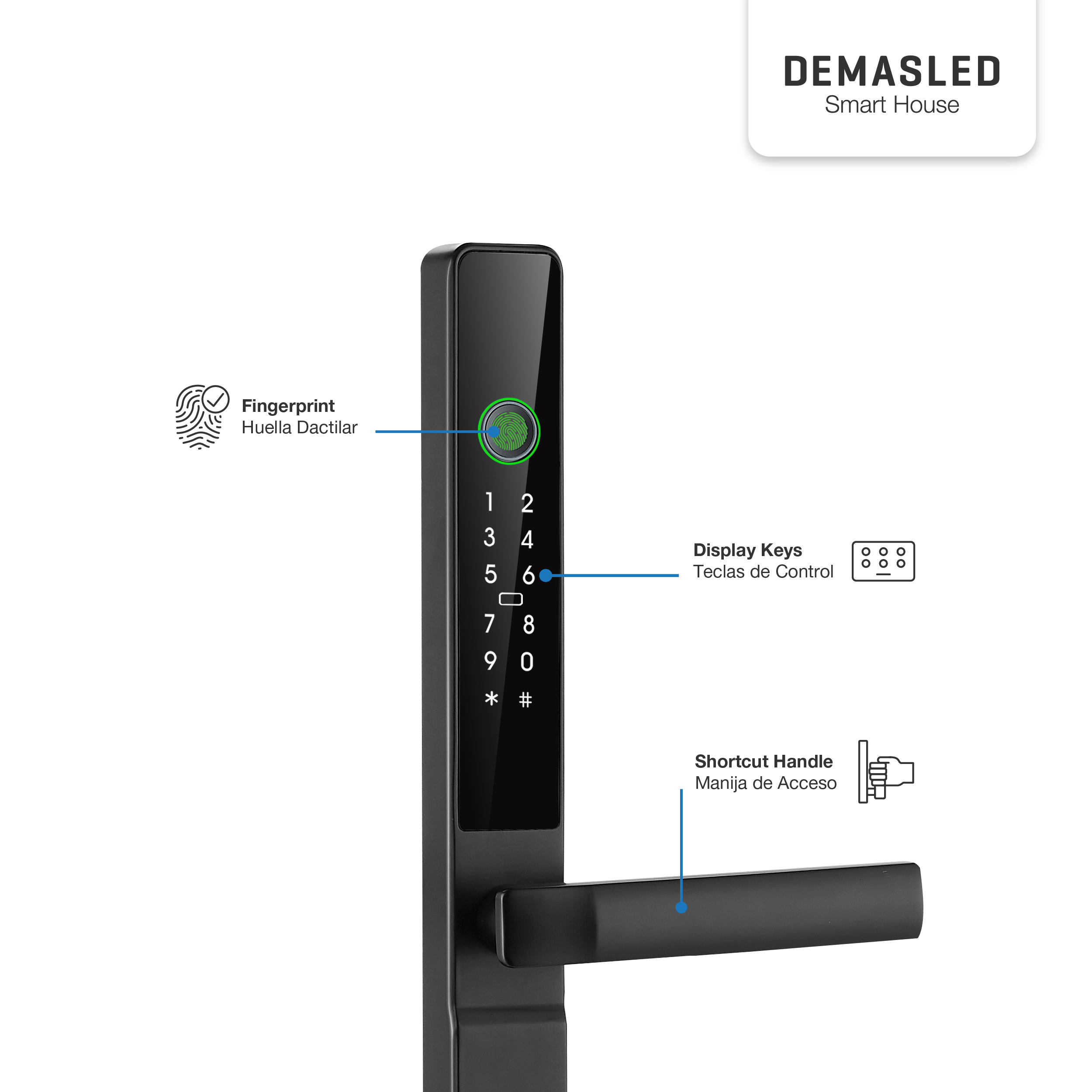 Cerradura para Exterior Biométrica Smart WiFi 