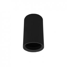 Spot Negro Fijo 6x9cm para Lámparas GU10