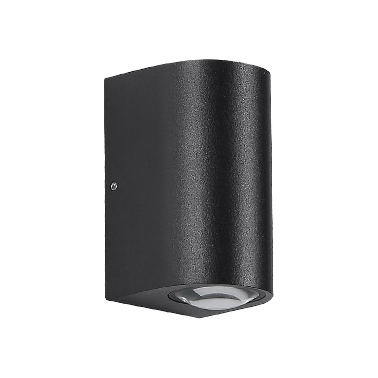 Aplique LED Exterior de Pared Bidireccional 10W IP65 Negro 10cm 220V Blanco Neutro