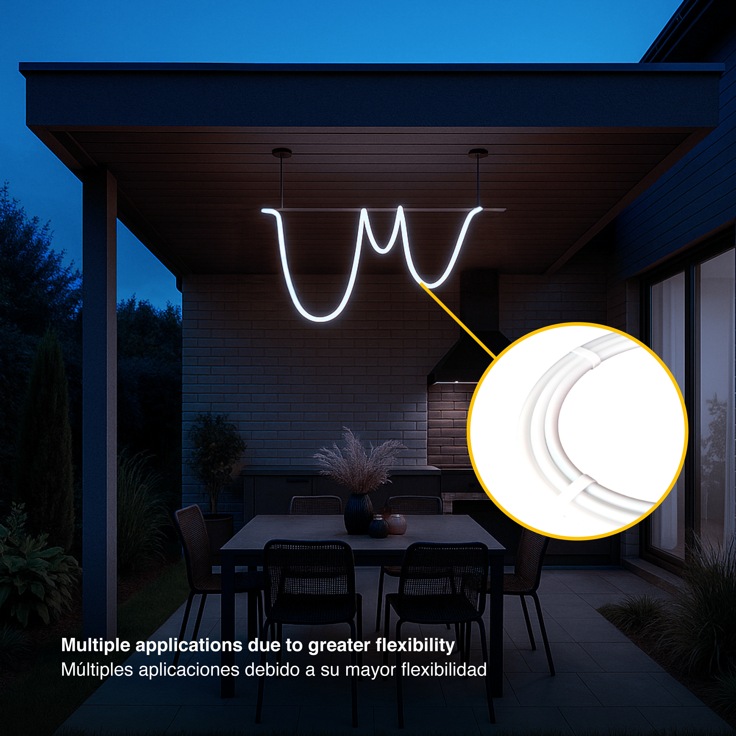 Tira LED SMD2835 con recubierta de Silicona, 24V 24W/m, Blanco Frío 6000K 240LEDs/m, 5m