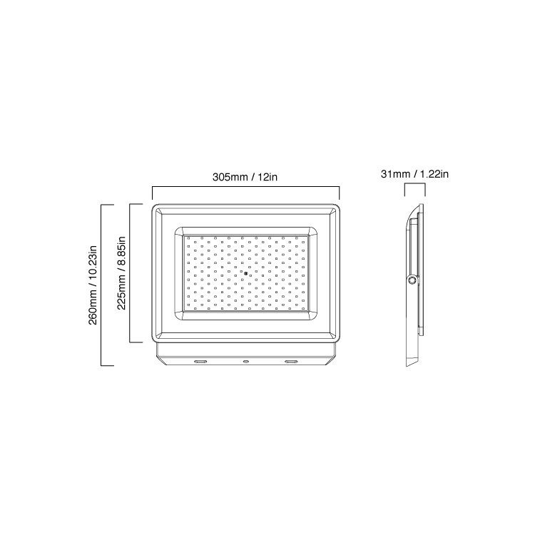 Reflector LED de Exteriores 150W 13.000lm Blanco Cálido 3000K 220V