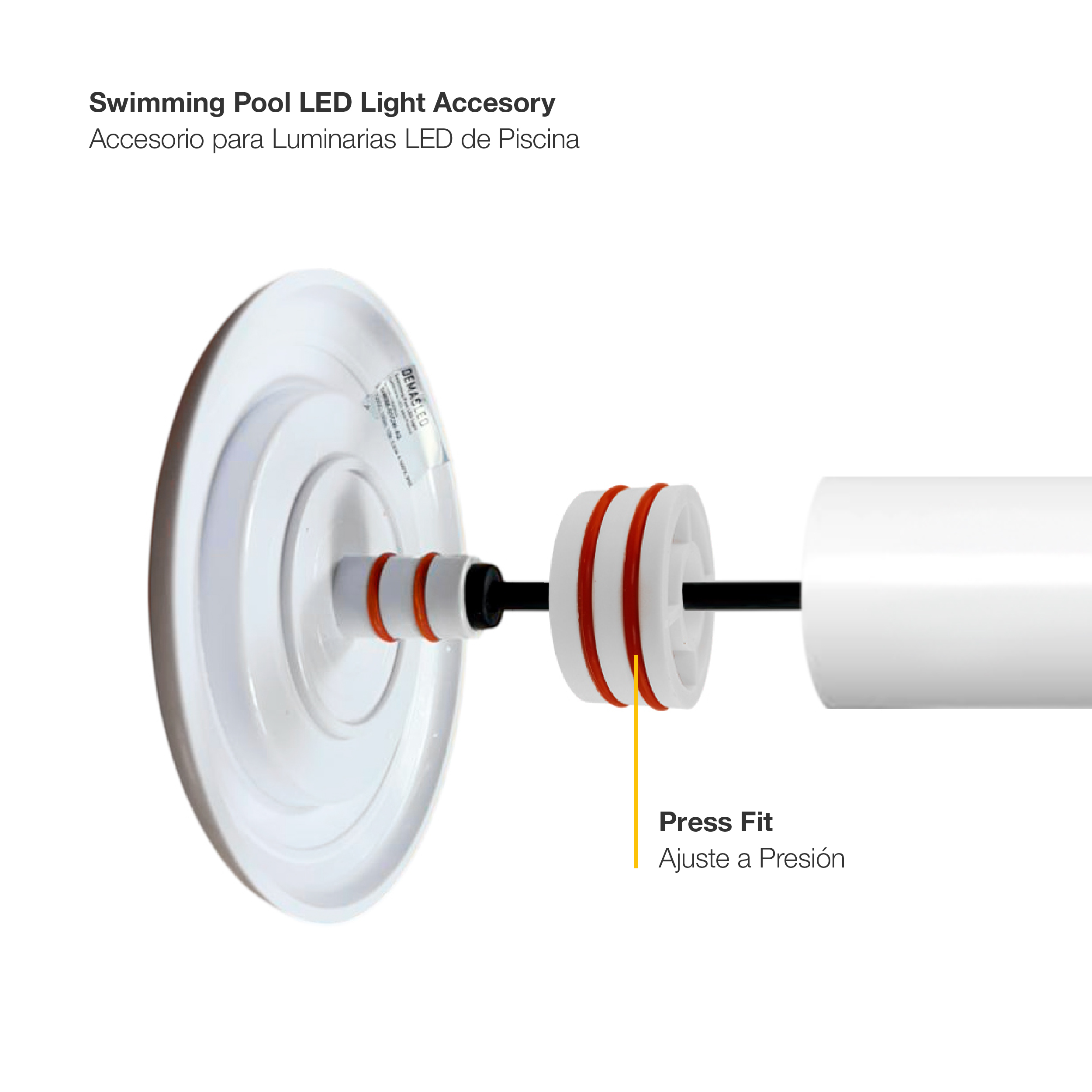 Accesorio para Luminarias de Piscina 21x9.7mm