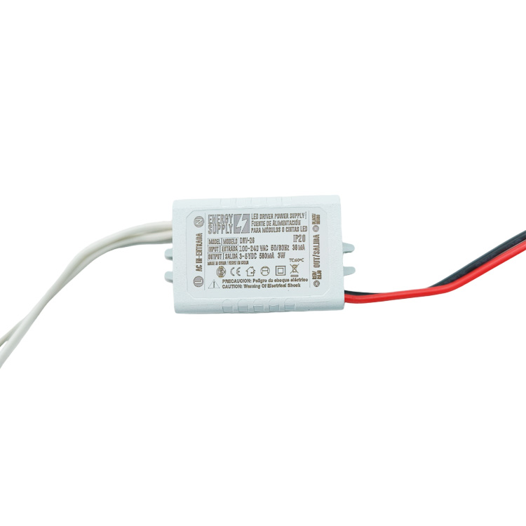 Driver LED, DC 3-5V 3W 580mA, Entrada: AC100-240V (EX DRV-02)
