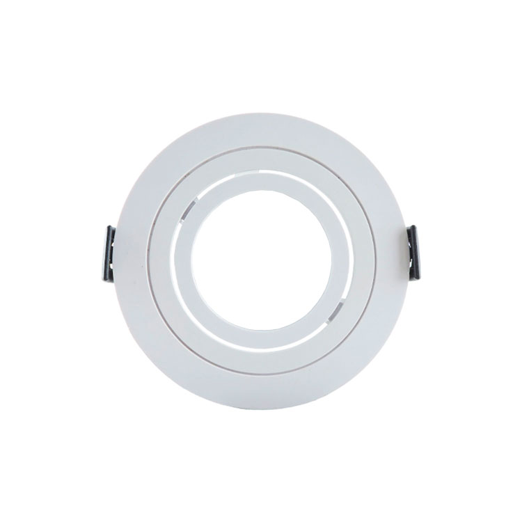 Spot Plástico Móvil Blanco 9.2cm Corte 7.5cm para Lámparas GU10