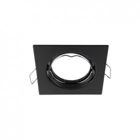 Spot Móvil Negro 8x8cm Corte 6.5cm para Lámparas GU10 y MR16