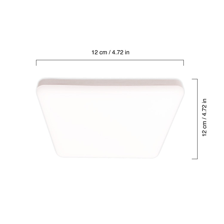 Panel LED cuadrado AJUSTABLE de 12x12cm 12W 1020lm Frío De Embutir