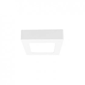 Plafón LED Cuadrado de 12x12cm 6W 390lm Blanco Cálido, De Aplicar