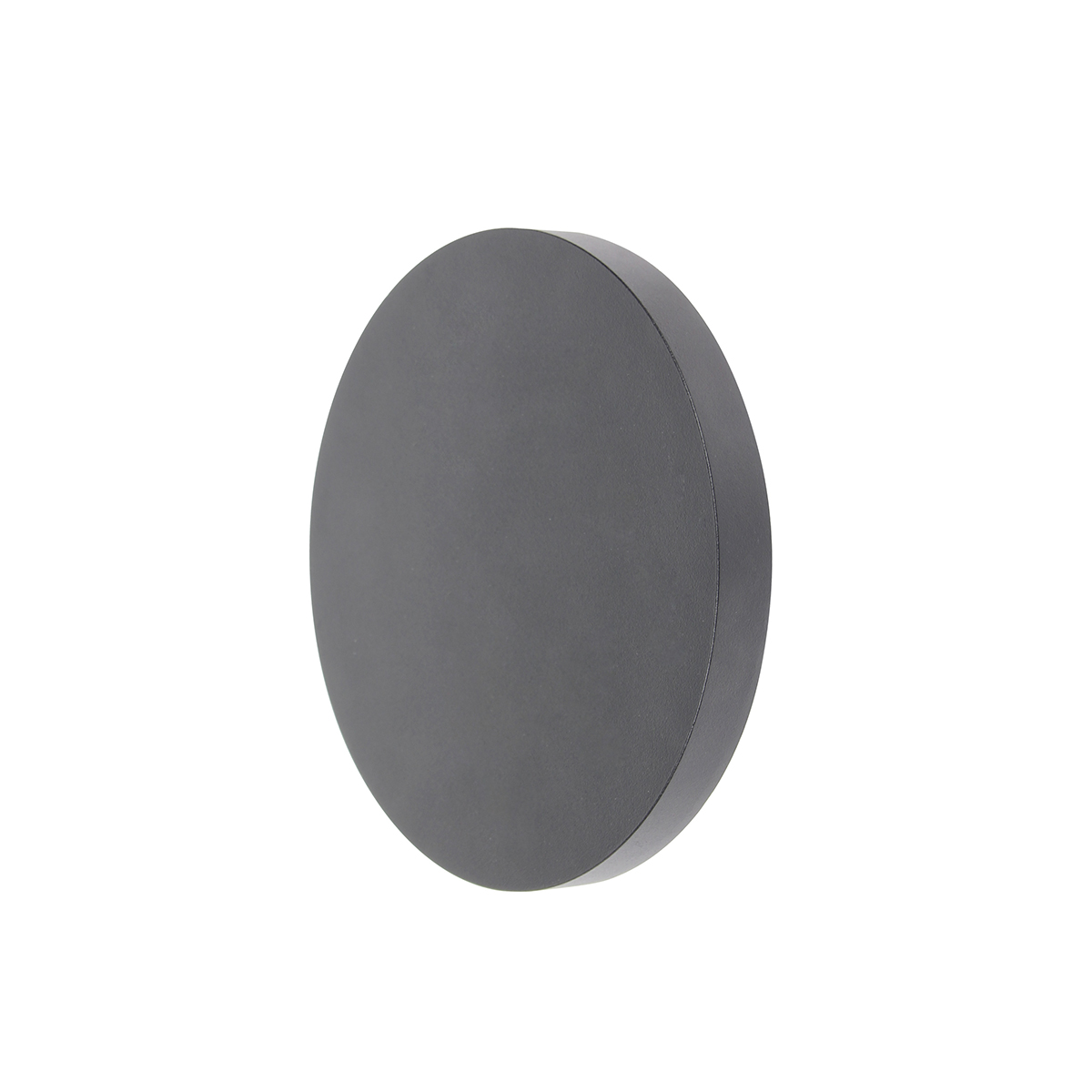 Aplique LED Exterior de Pared Redondo 12W IP65 Negro 15cm 220V Blanco Calido