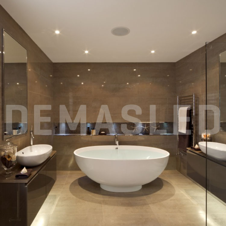 Spot Móvil Blanco 9cm Corte 7.5cm para Lámparas GU10