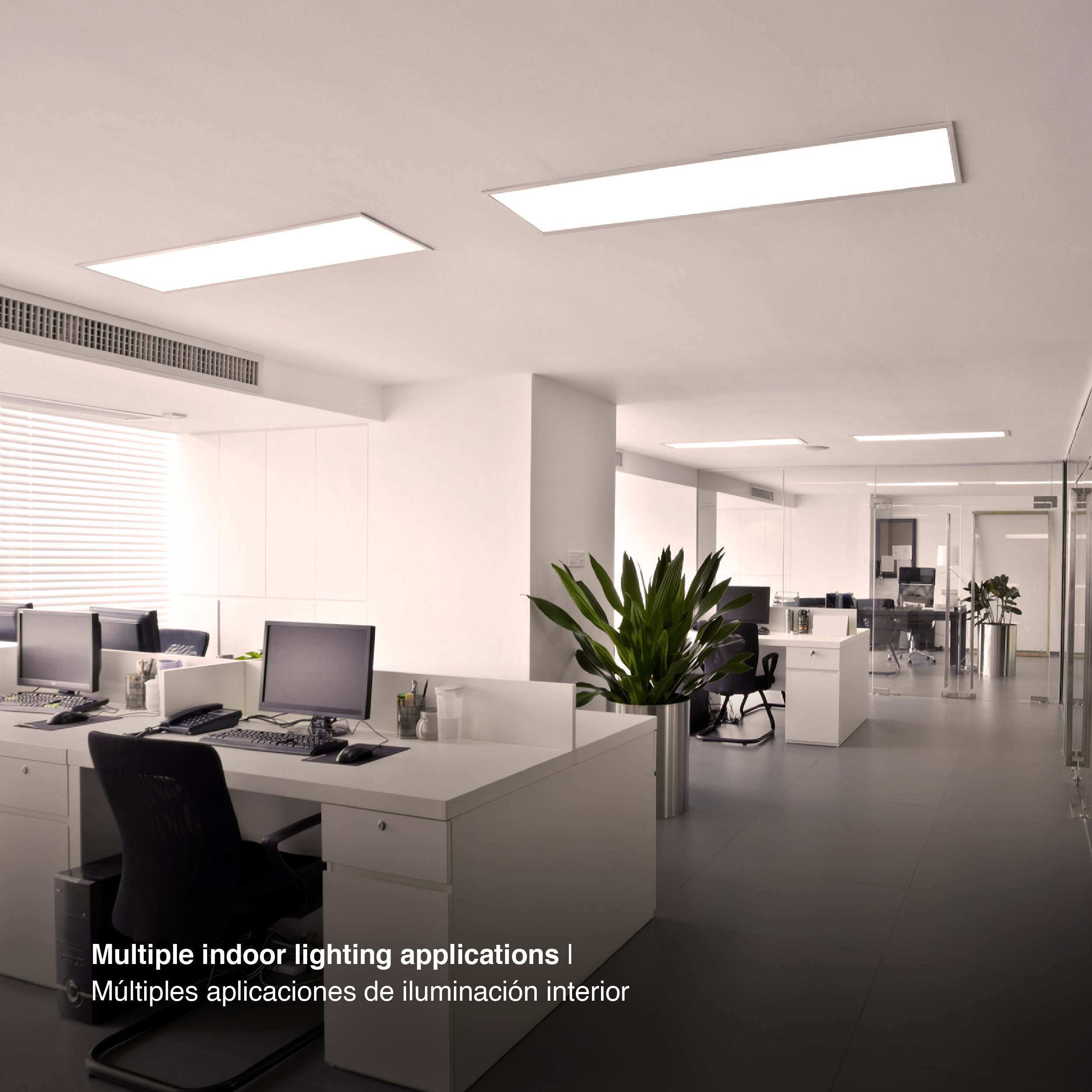 Panel BACKLIGHT LED 48W, 30 x 120cm, 48W, blanco Cálido, Aplicar