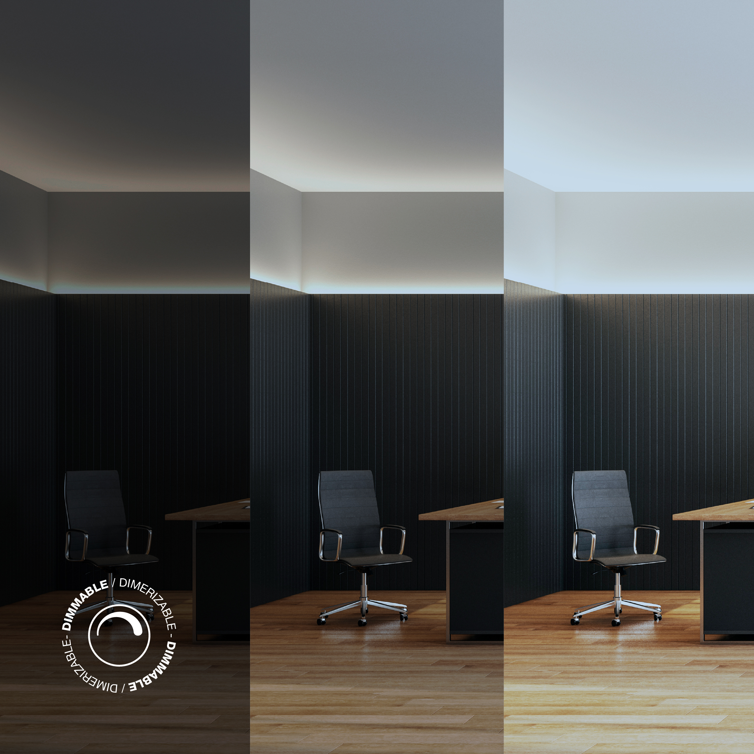 Tira LED COB 24V 4W/m Blanco Frío 360lm/m 504LEDs/m, 3mm PCB IP33 x 5m