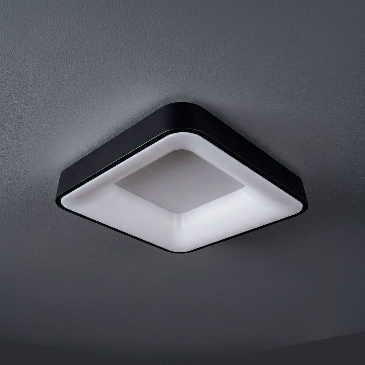 Panel LED Smart Cuadrado Negro 40x40x9cm 32W 140mA CCT, de Aplicar