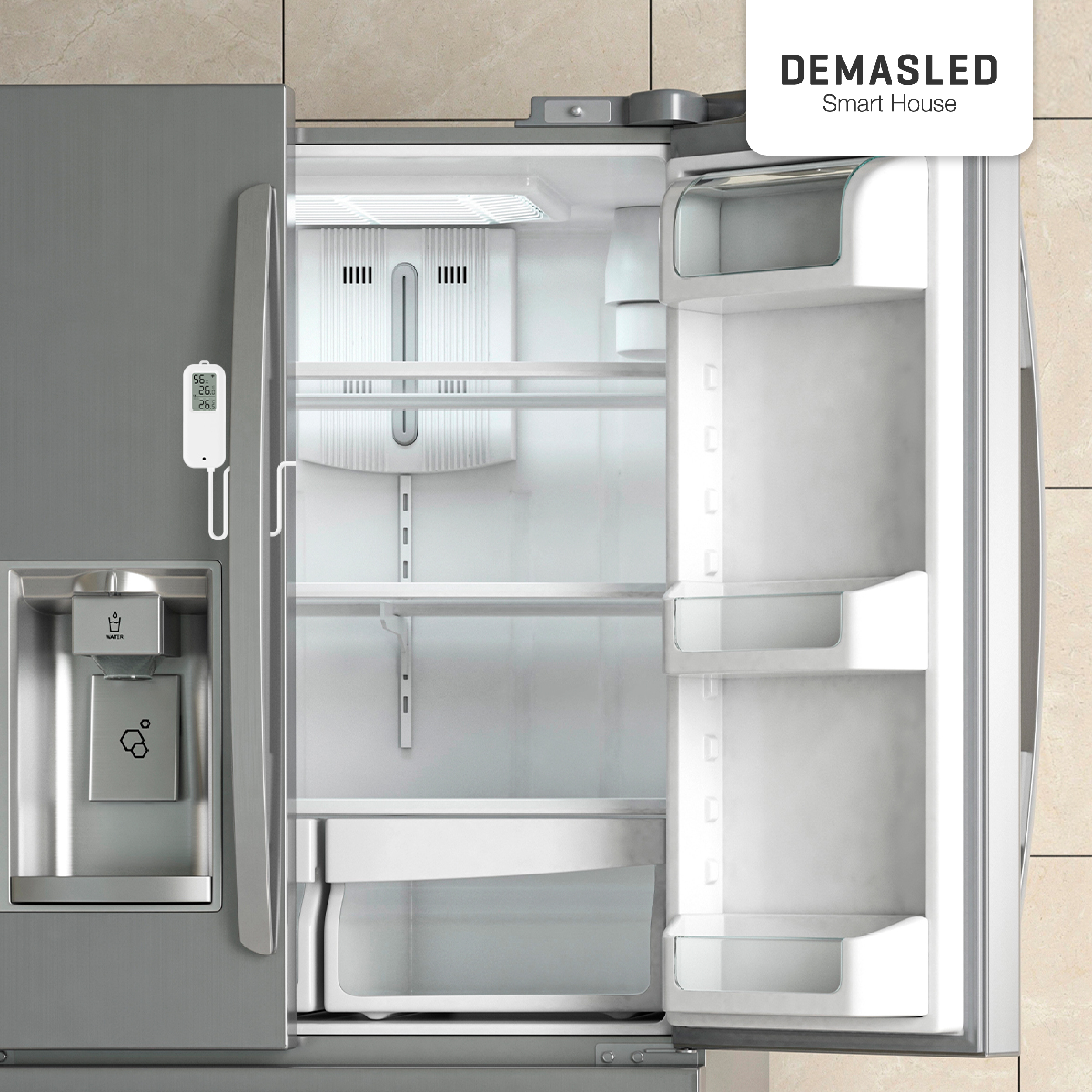 Medidor Smart WiFi de Temperatura y Humedad con Doble Sensor