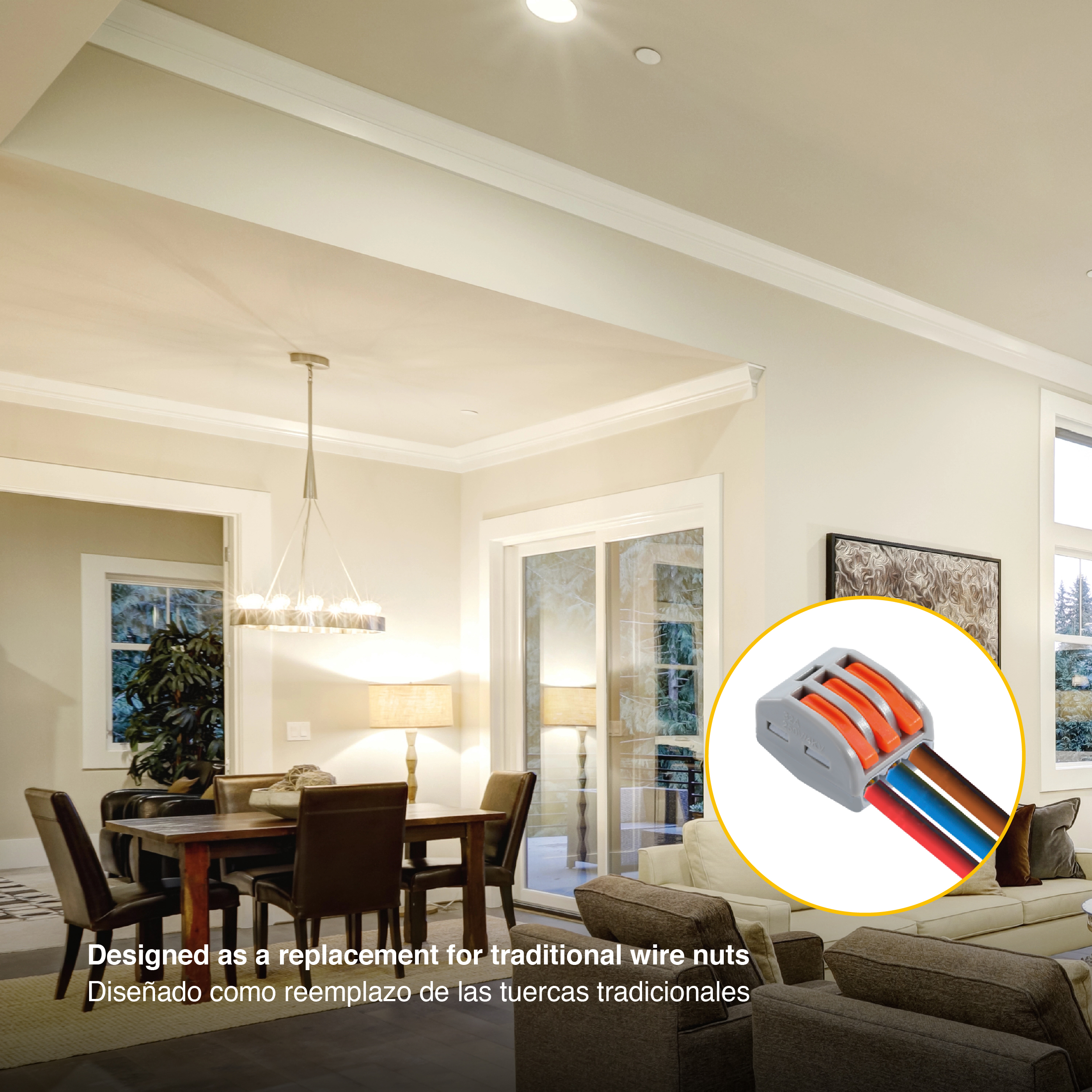 Kit de Conectores Empalme Fast Clip 2, 3, 4 y 5 Polos x100 piezas