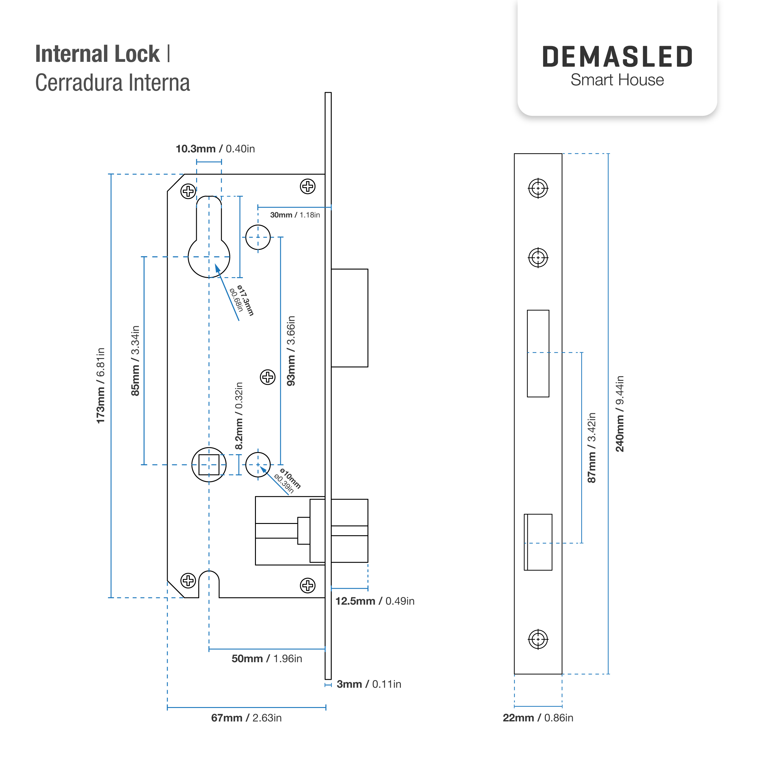 Cerradura Biométrica Smart WIFI de Vidrio Templado con Cámara