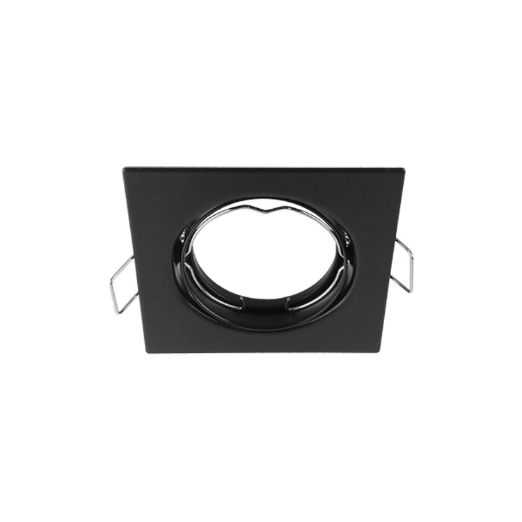 Spot Móvil Negro 8x8cm Corte 6.5cm para Lámparas GU10 y MR16