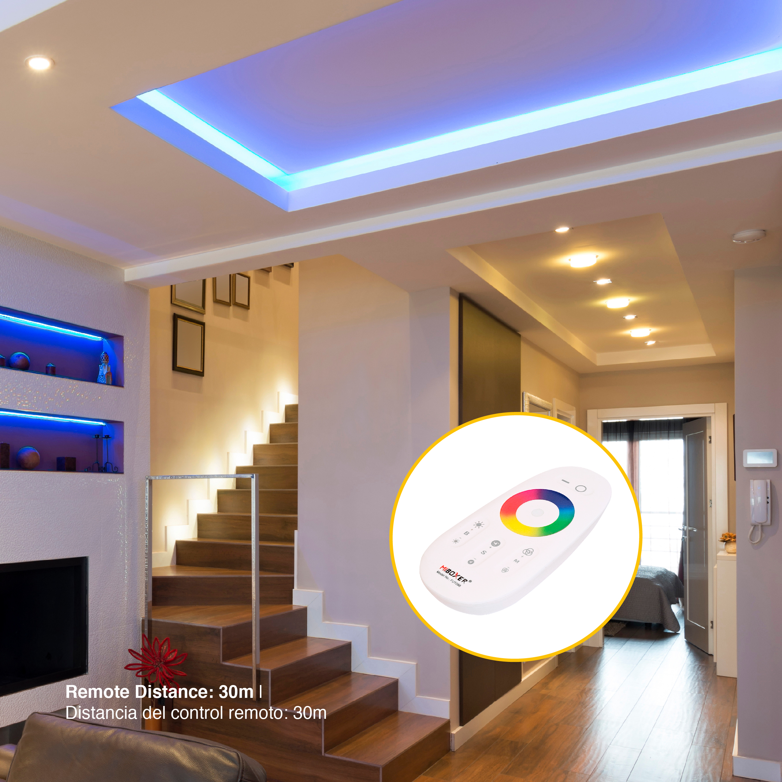 Kits Controlador RGBW Manual y Automático Mi-Light 2.4GHz