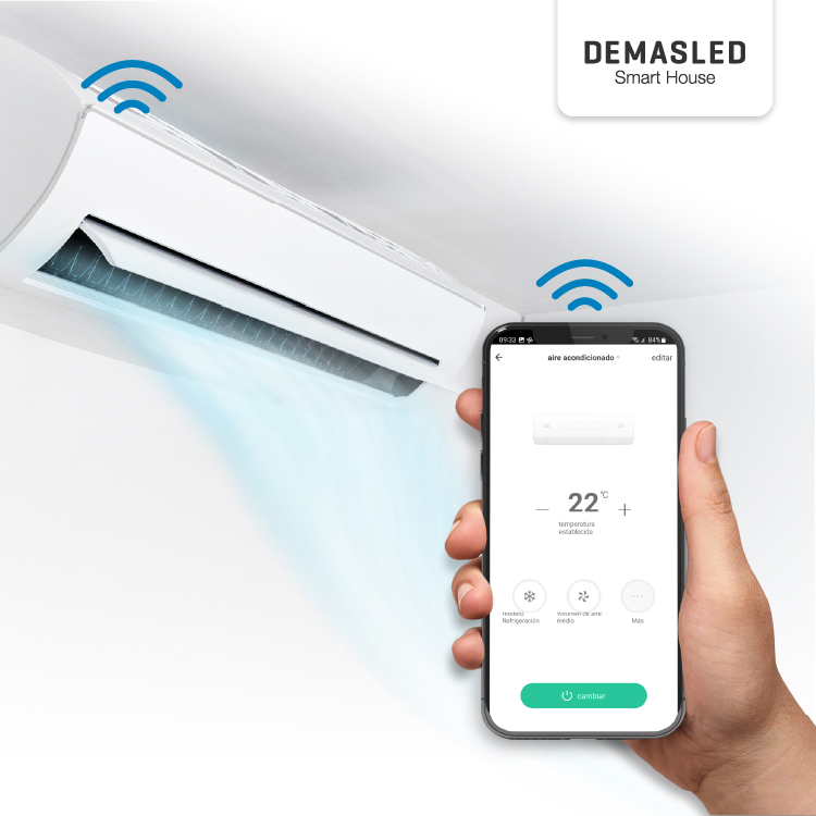 Control Remoto Smart WiFi+IR Universal con Sensor TyH 5V 433MHz 