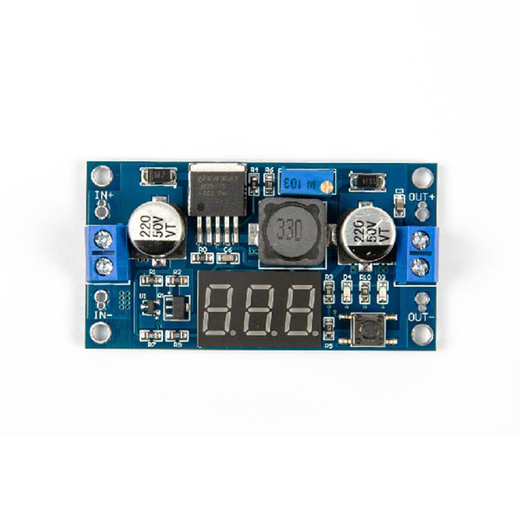 Módulo Touch Step-Up LM2577, Voltímetro 4-35V 2.5Amax, DC-DC 