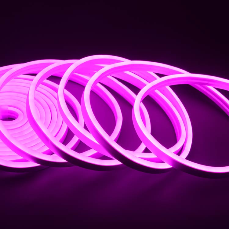 Tira LED de Neón SMD2835 IP67 12V 6W/m Rosado 120 LED/m 5m