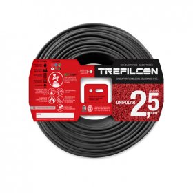 Cable Unipolar 1x2,50mm TREF Negro x25m