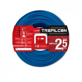 Cable Unipolar 1x2,50mm TREF Celeste x50m