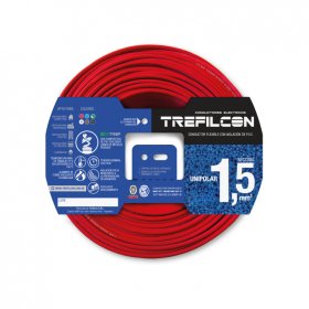 Cable Unipolar 1x1,50mm TREF Rojo x100m