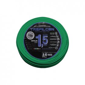 Cable LSOH Unipolar 1x1,50mm TREF Verde y Amarillo x50m