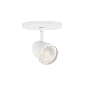  Aplique Ø10,5cm Móvil Blanco Cabezal 5,5x7cm 1 Luz GU10