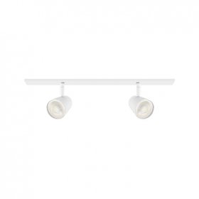 Aplique 60cm Móvil Blanco Cabezal 5,5x7cm 2 Luces GU10