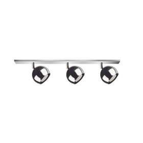 Aplique con Cabezales Direccionables Mini Balloon Cromado Ø10 cm para 3 Dicroicas GU10