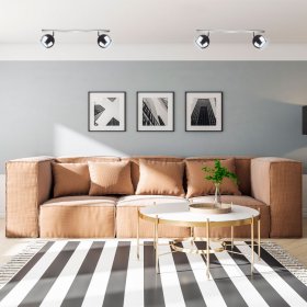 Lampara Colgante Mini Balloon Ø 10 cm Cromado para 2 luces GU10