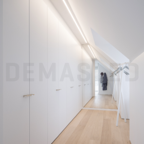 Perfil de Aluminio Curve 52x8mm Anodizado, Cover Opal Blanco x1m