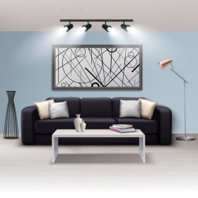 Cabezal Móvil Negro para Lámpara LED GU10 7x13cm