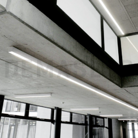 Perfil de Aluminio Mini Linear 9x8mm Anodizado, Cover Opal Blanco x 1m