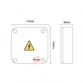 Caja de Paso Estanca 115x115x65mm