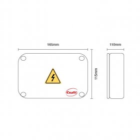 Caja de Paso Estanca 165x115x110mm