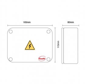 Caja de Paso Estanca 165x165x80mm