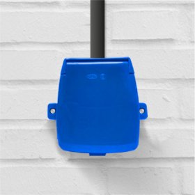 Tomacorriente con Interruptor de Aplicar para Exterior 96x57mm 10A, Azul